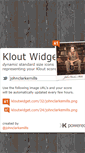 Mobile Screenshot of kloutwidget.com