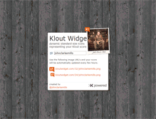 Tablet Screenshot of kloutwidget.com